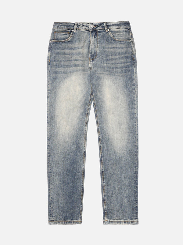 Relaxed Fit Denim Jeans in Sand Wash