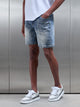 Relaxed Fit Denim Short in Sand Wash
