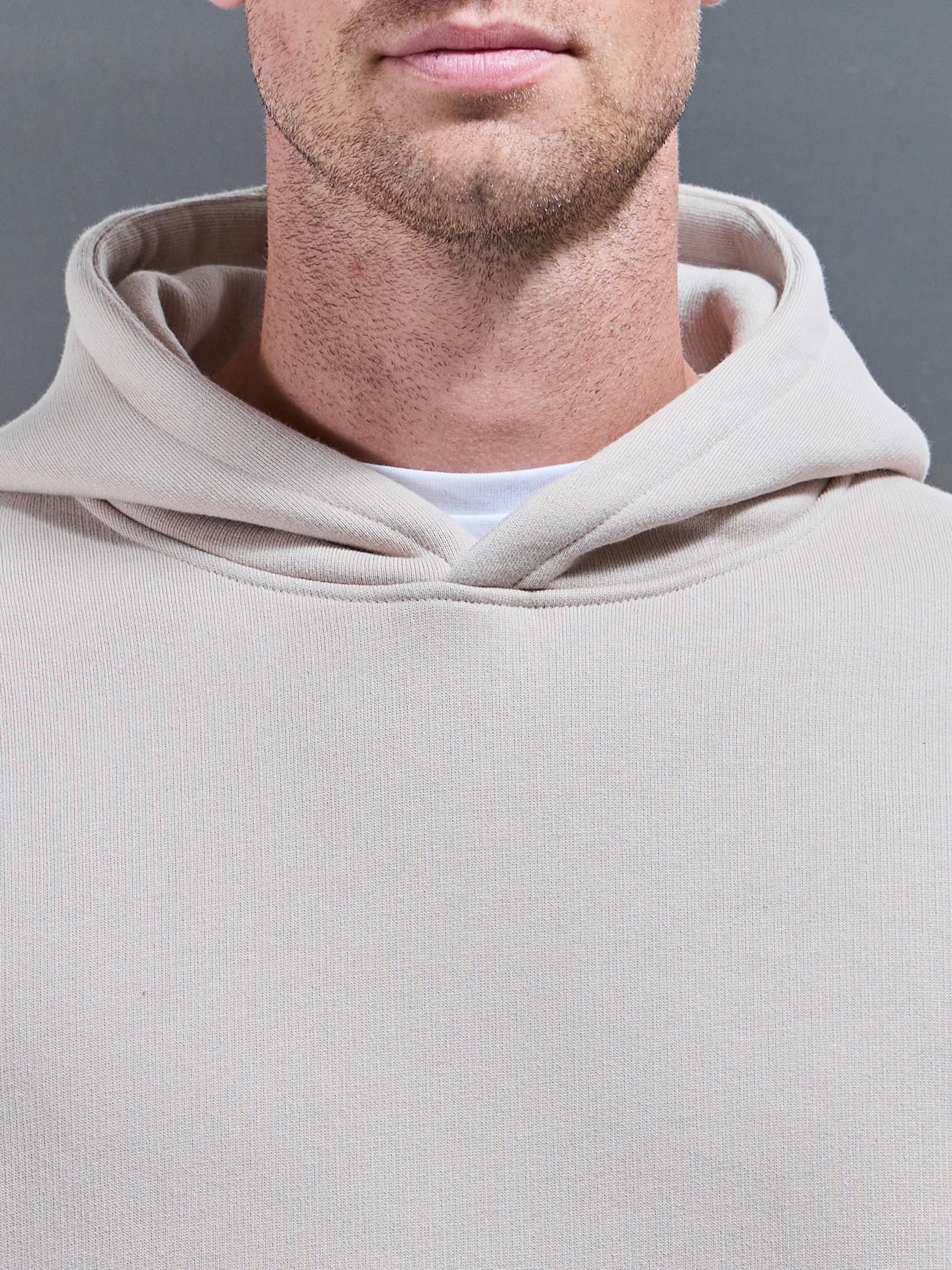 Relaxed Fit Hoodie in Beige
