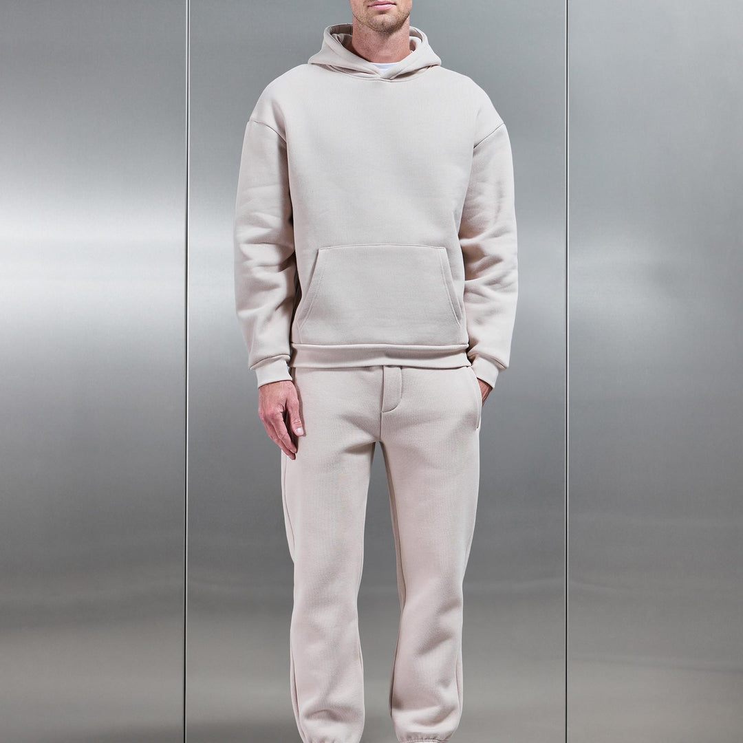 Relaxed Fit Hoodie in Beige