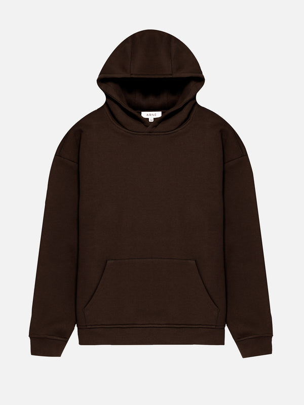 Relaxed Fit Hoodie in Brown