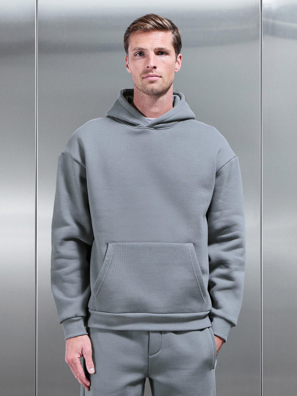 Relaxed Fit Hoodie in Coast Blue