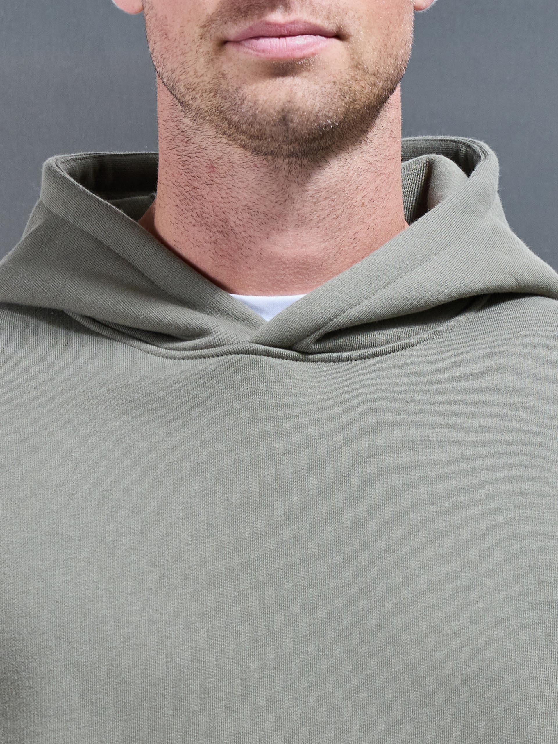 Relaxed Fit Hoodie in Olive