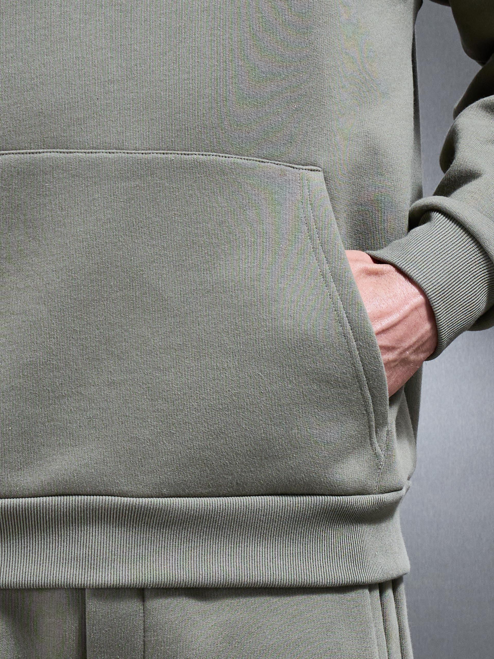 Relaxed Fit Hoodie in Olive