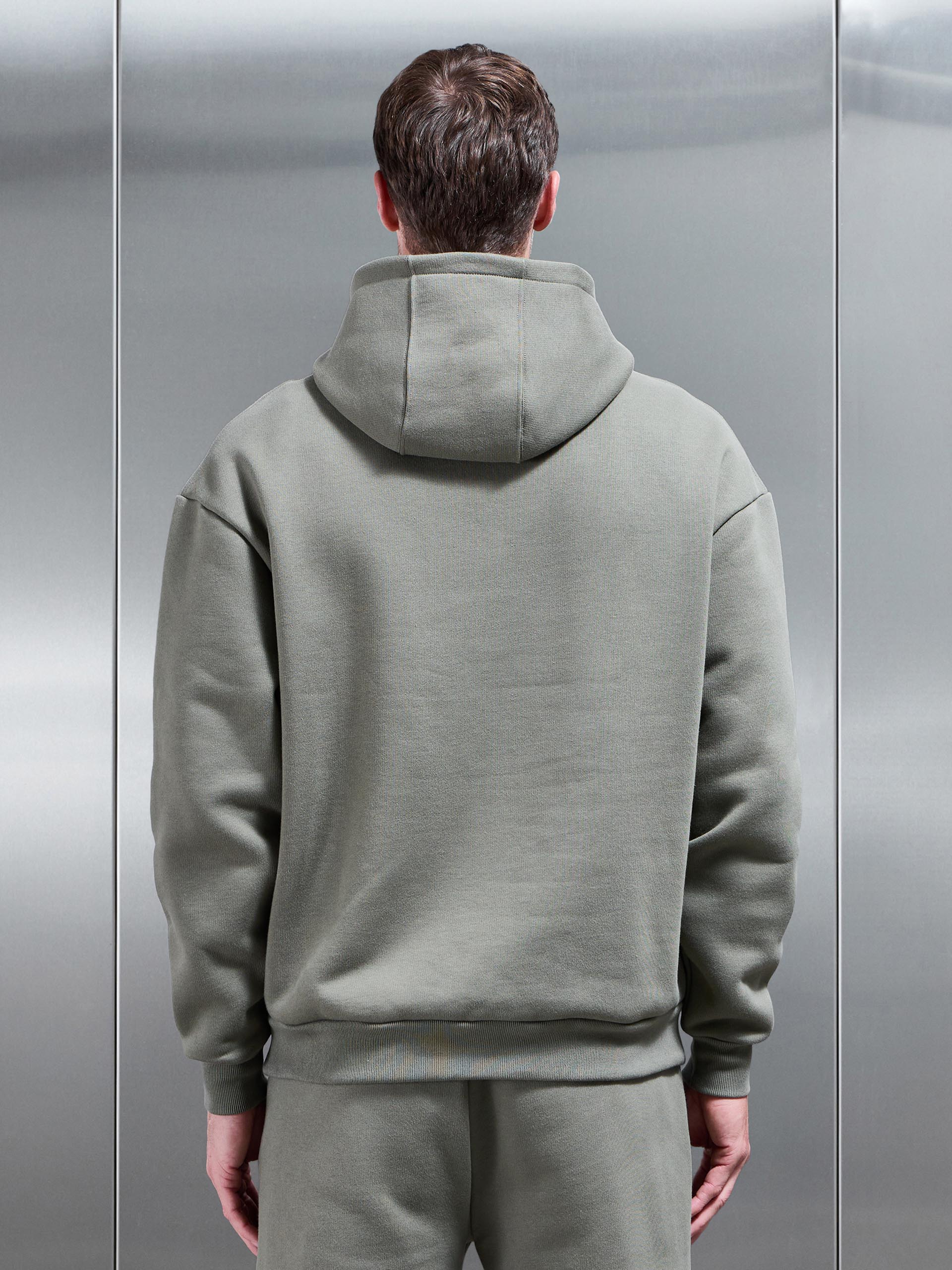 Relaxed Fit Hoodie in Olive