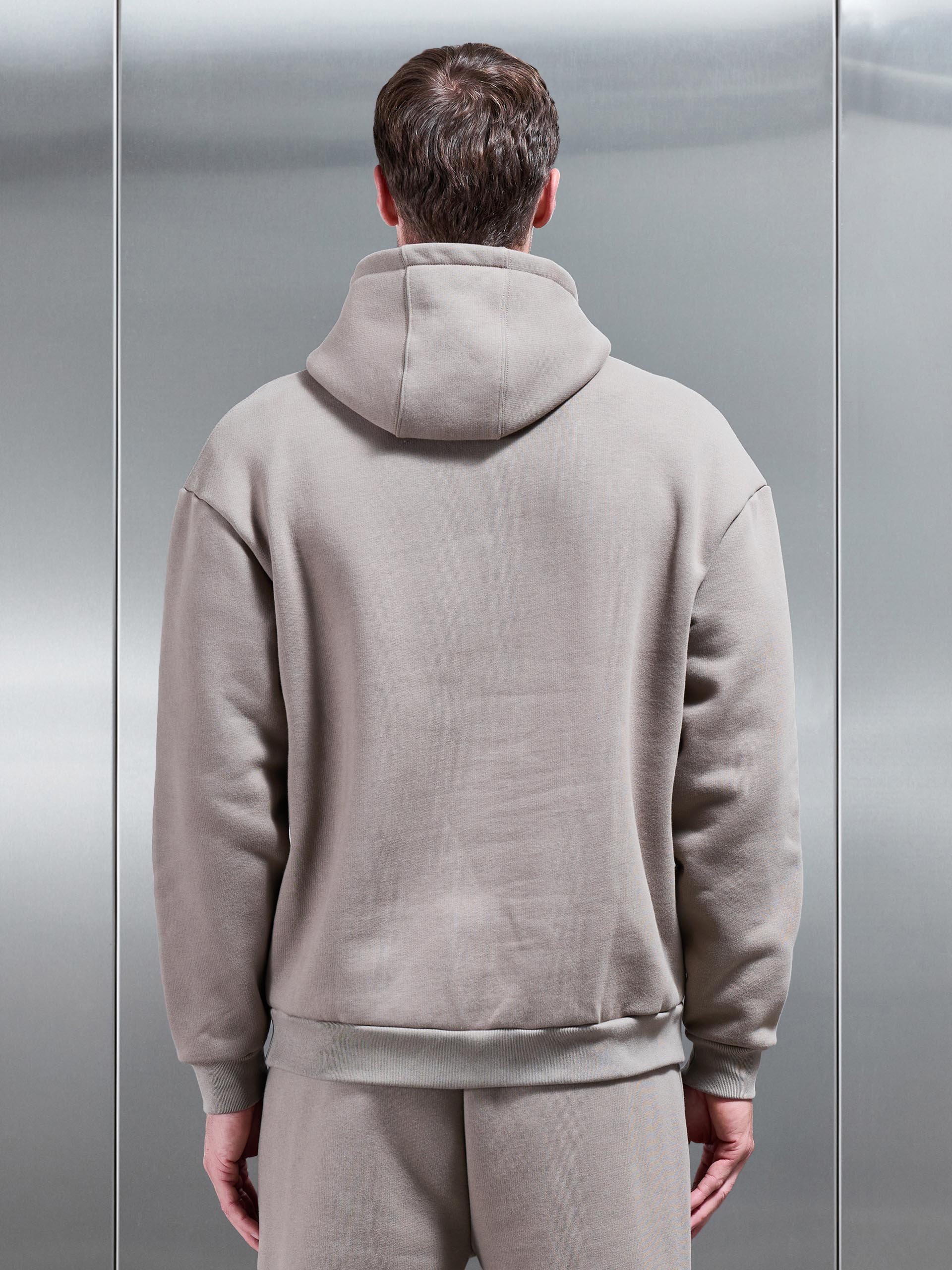 Relaxed Fit Hoodie in Taupe