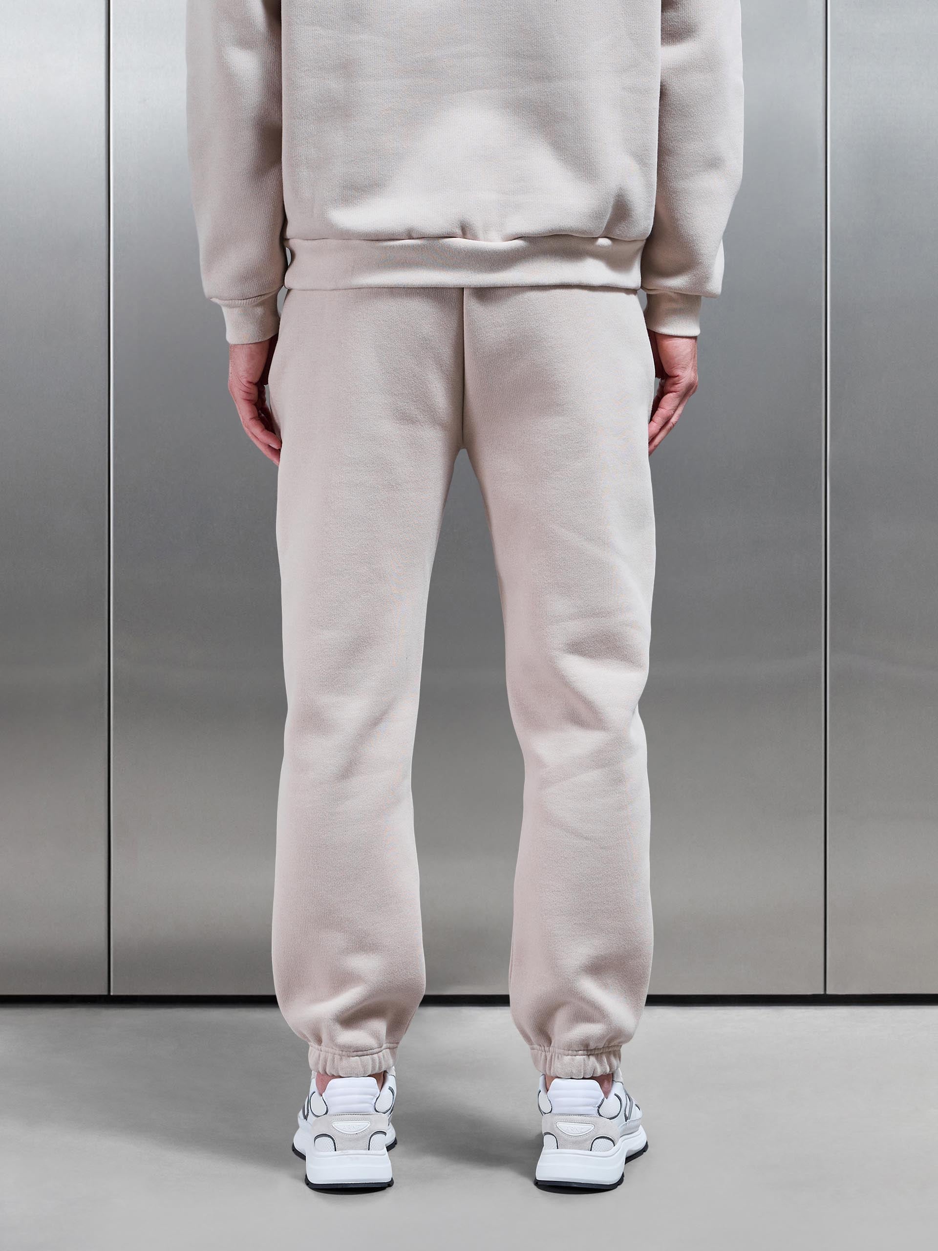 Relaxed Fit Jogger in Beige