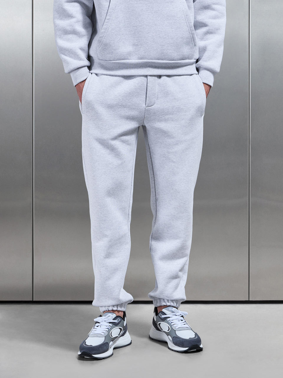 Relaxed Fit Jogger in Marl Grey