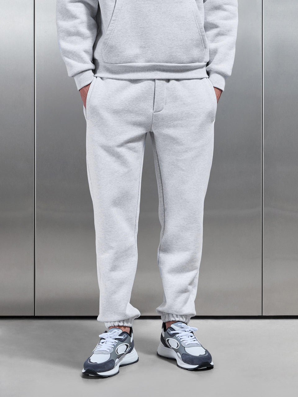 Relaxed Fit Jogger in Marl Grey