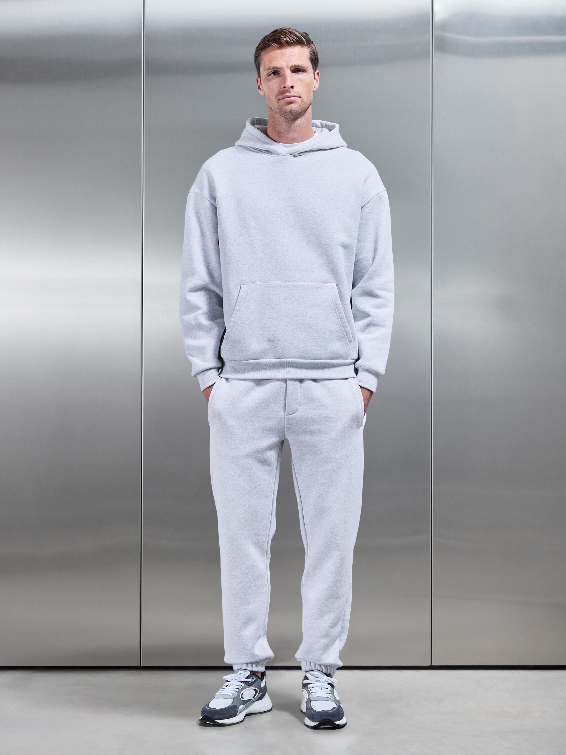 Relaxed Fit Jogger in Marl Grey
