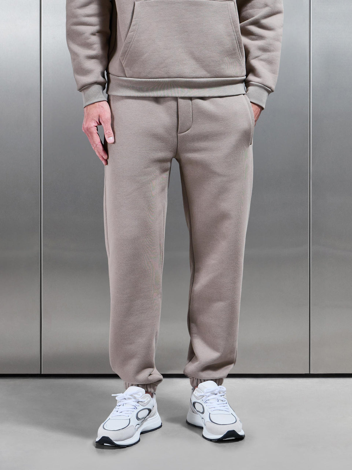 Relaxed Fit Jogger in Taupe ARNE UK