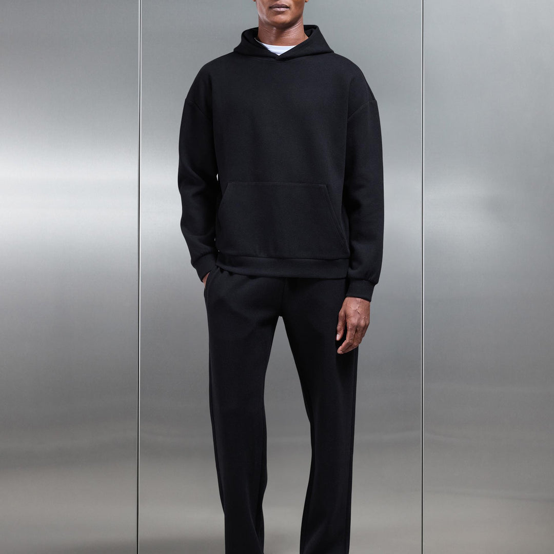 Relaxed Fit Knitted Jogger in Black
