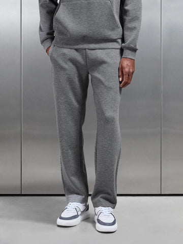 Relaxed Fit Knitted Jogger in Charcoal Marl