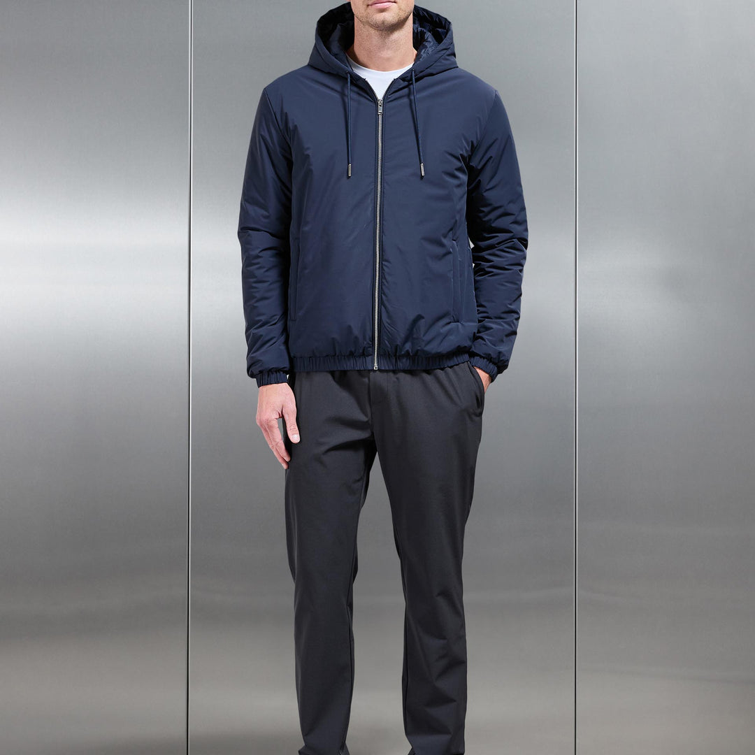 Relaxed Fit Nylon Trackpant in Grey