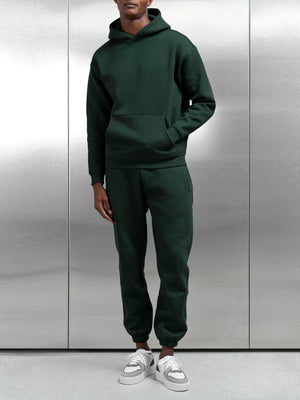 Relaxed Fit Hoodie in Rich Green