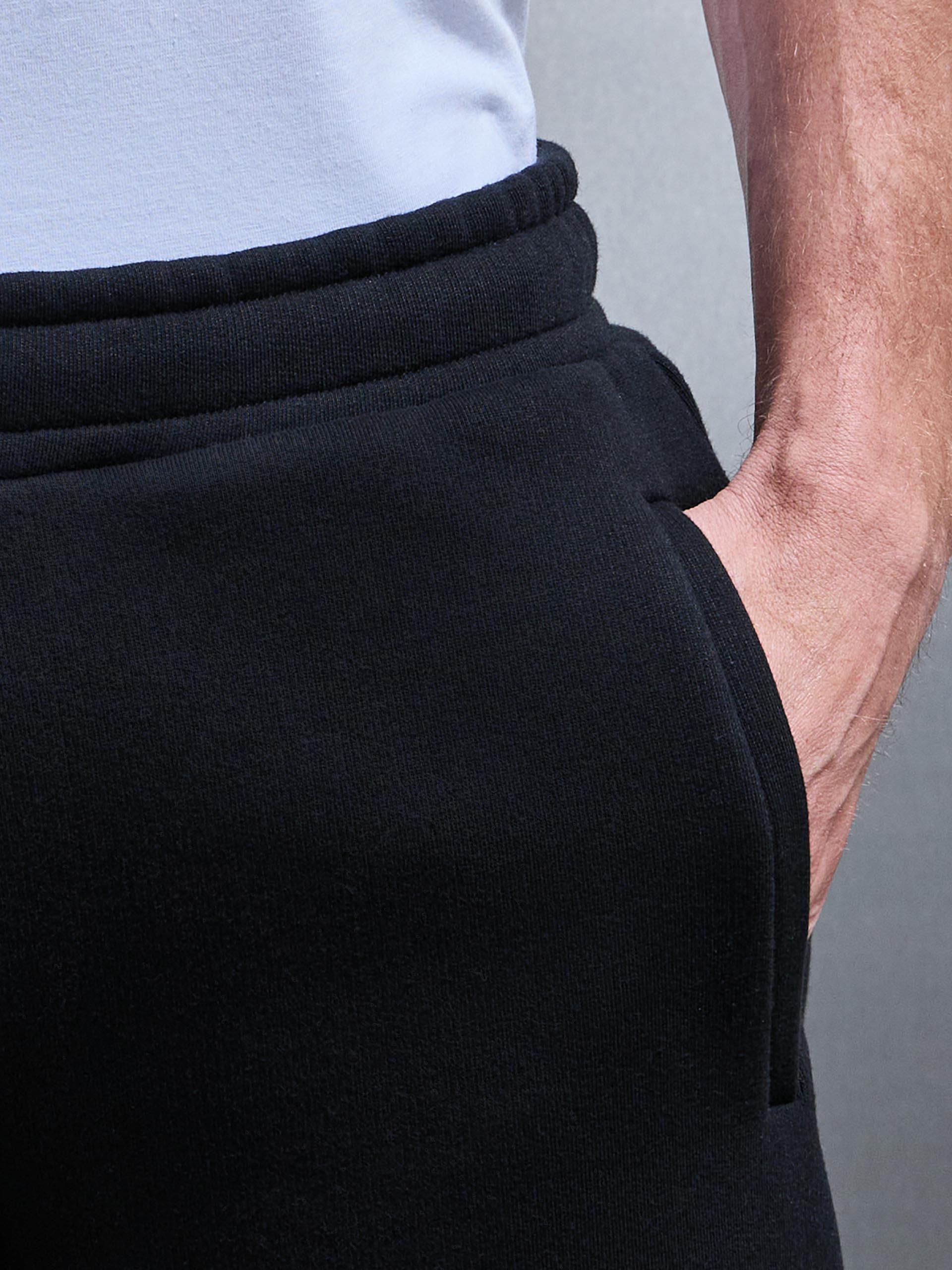 Relaxed Fit Straight Leg Jogger in Black