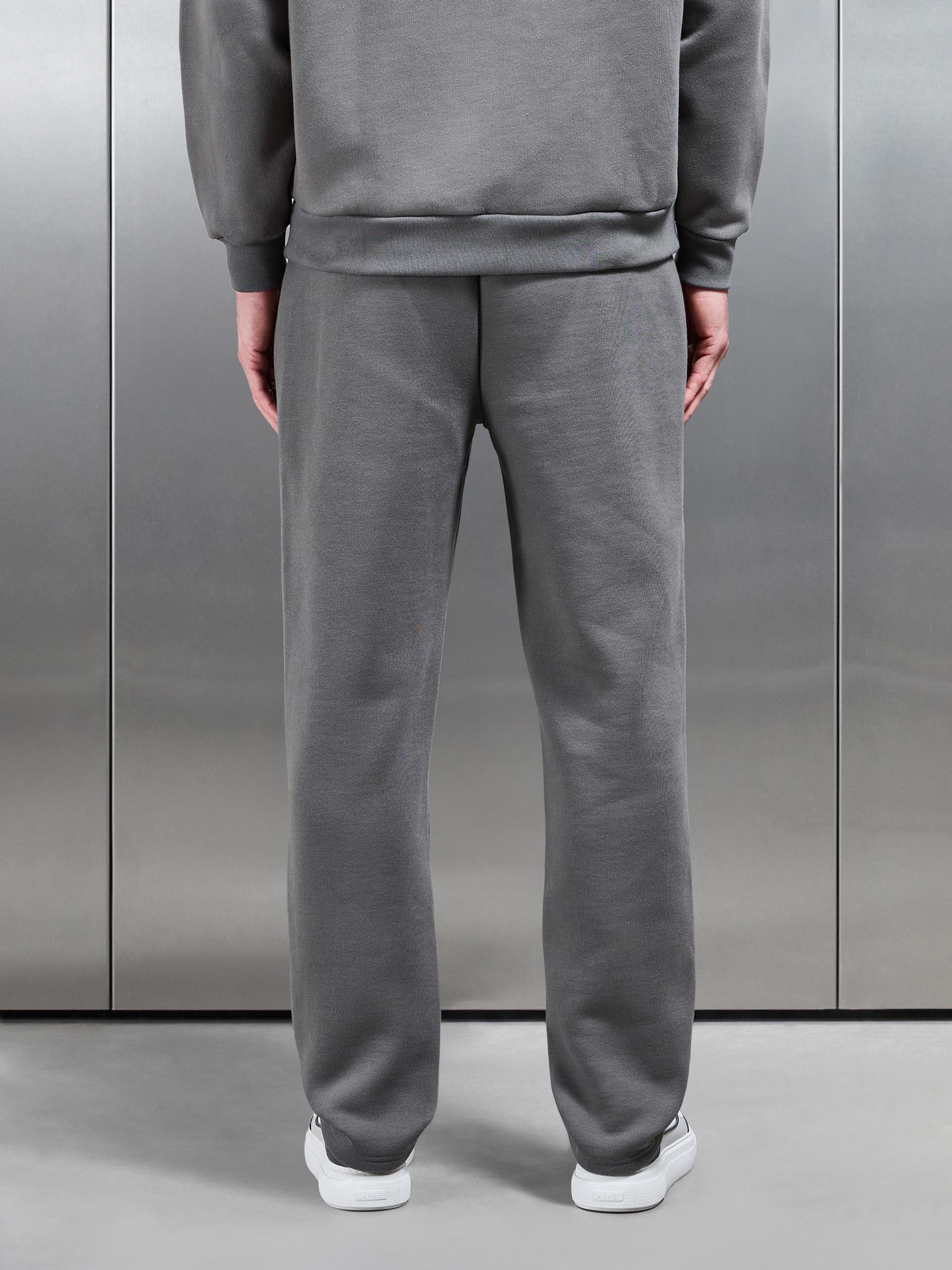 Relaxed Fit Straight Leg Jogger in Grey