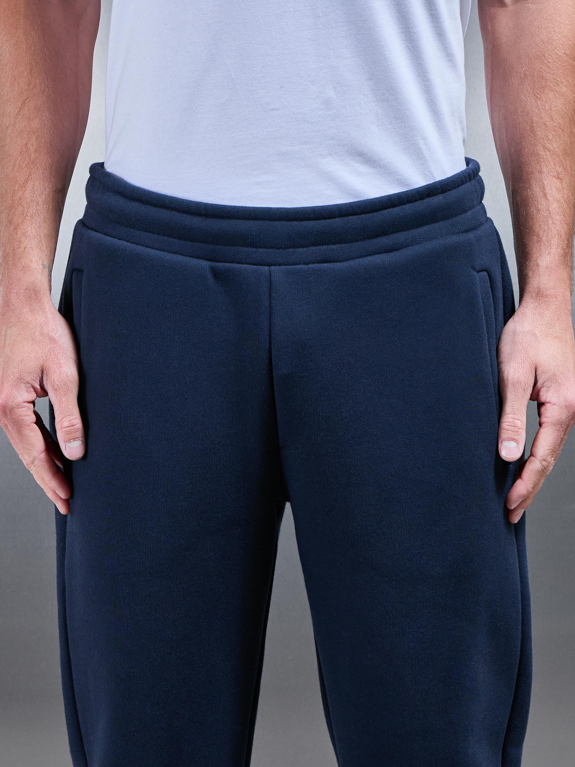 Relaxed Fit Straight Leg Jogger in Navy