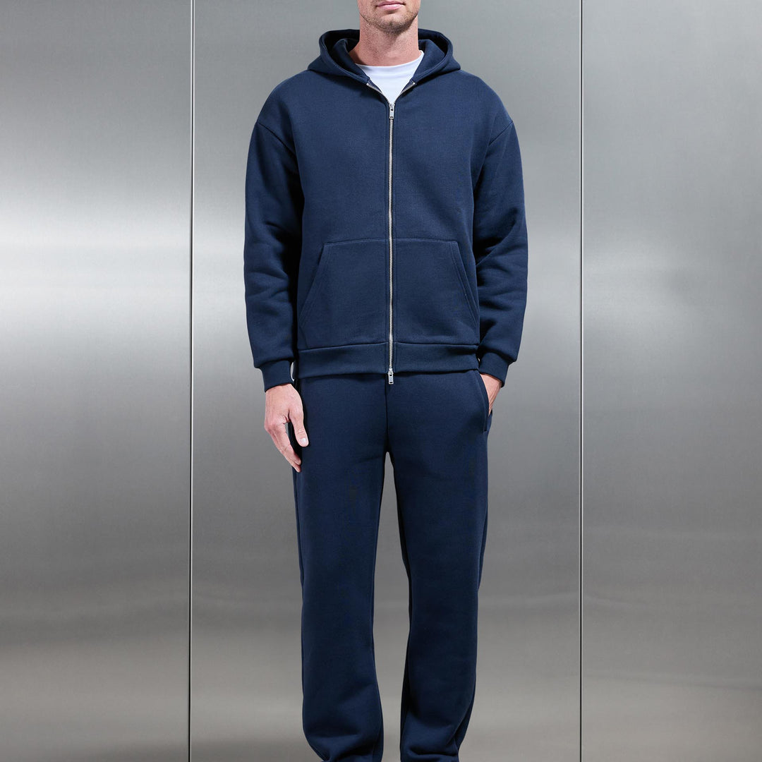 Relaxed Fit Straight Leg Jogger in Navy