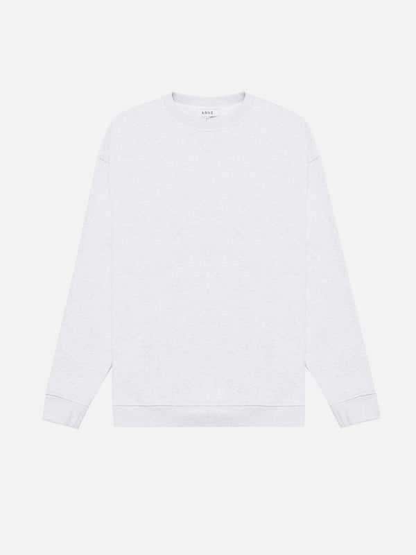 Relaxed Fit Sweatshirt in Marl Grey