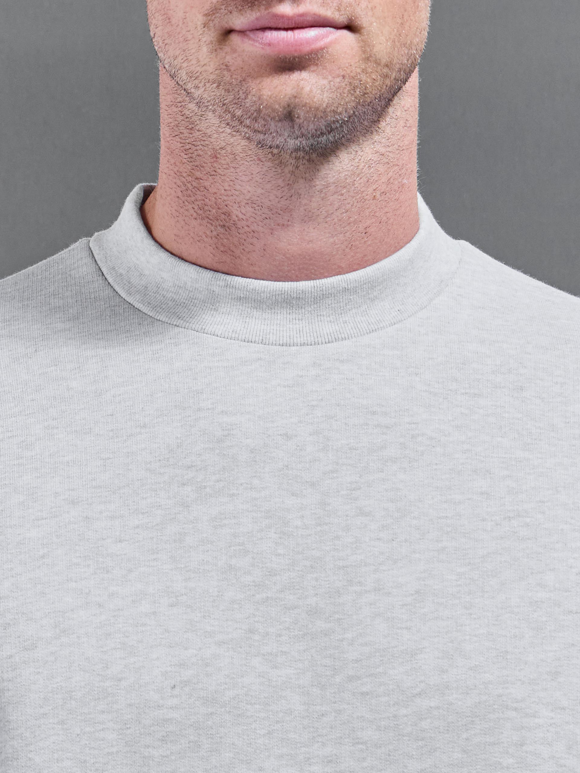 Relaxed Fit Sweatshirt in Marl Grey