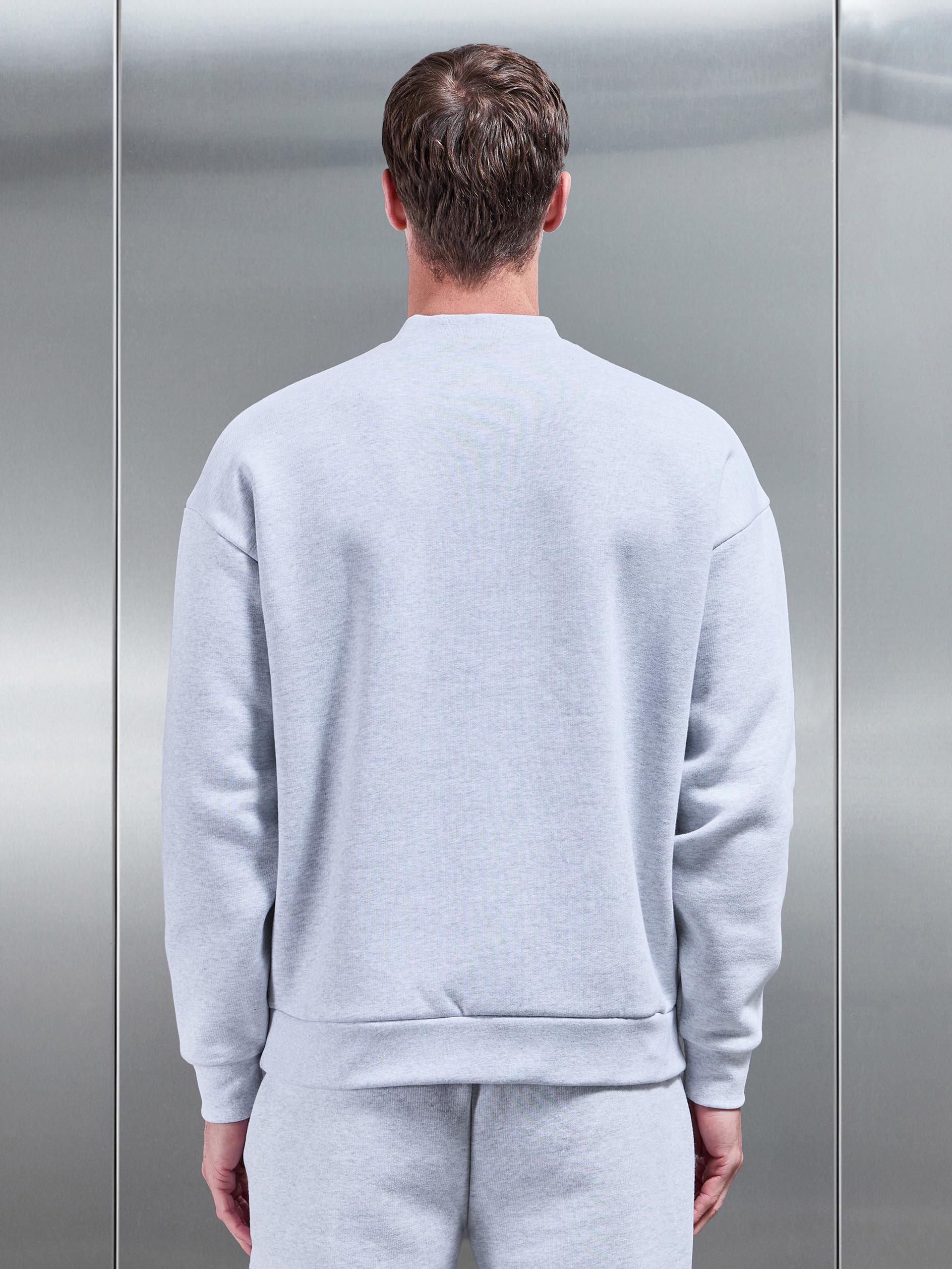 Relaxed Fit Sweatshirt in Marl Grey