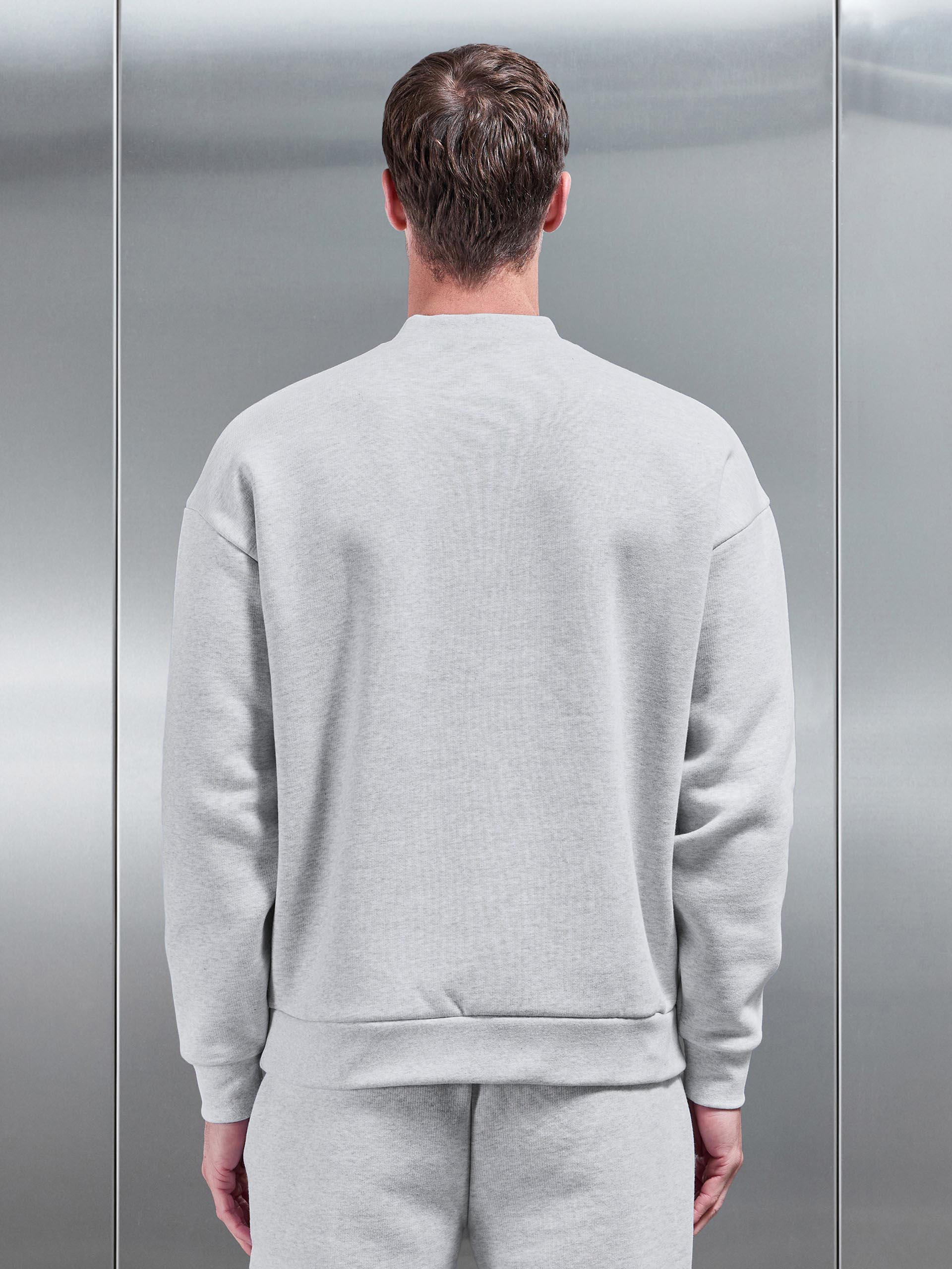Relaxed Fit Sweatshirt in Marl Grey