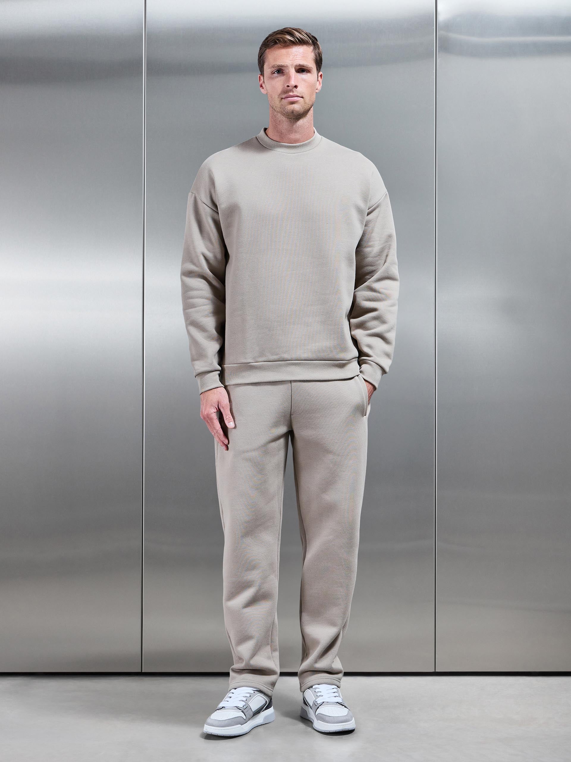 Relaxed Fit Sweatshirt in Stone