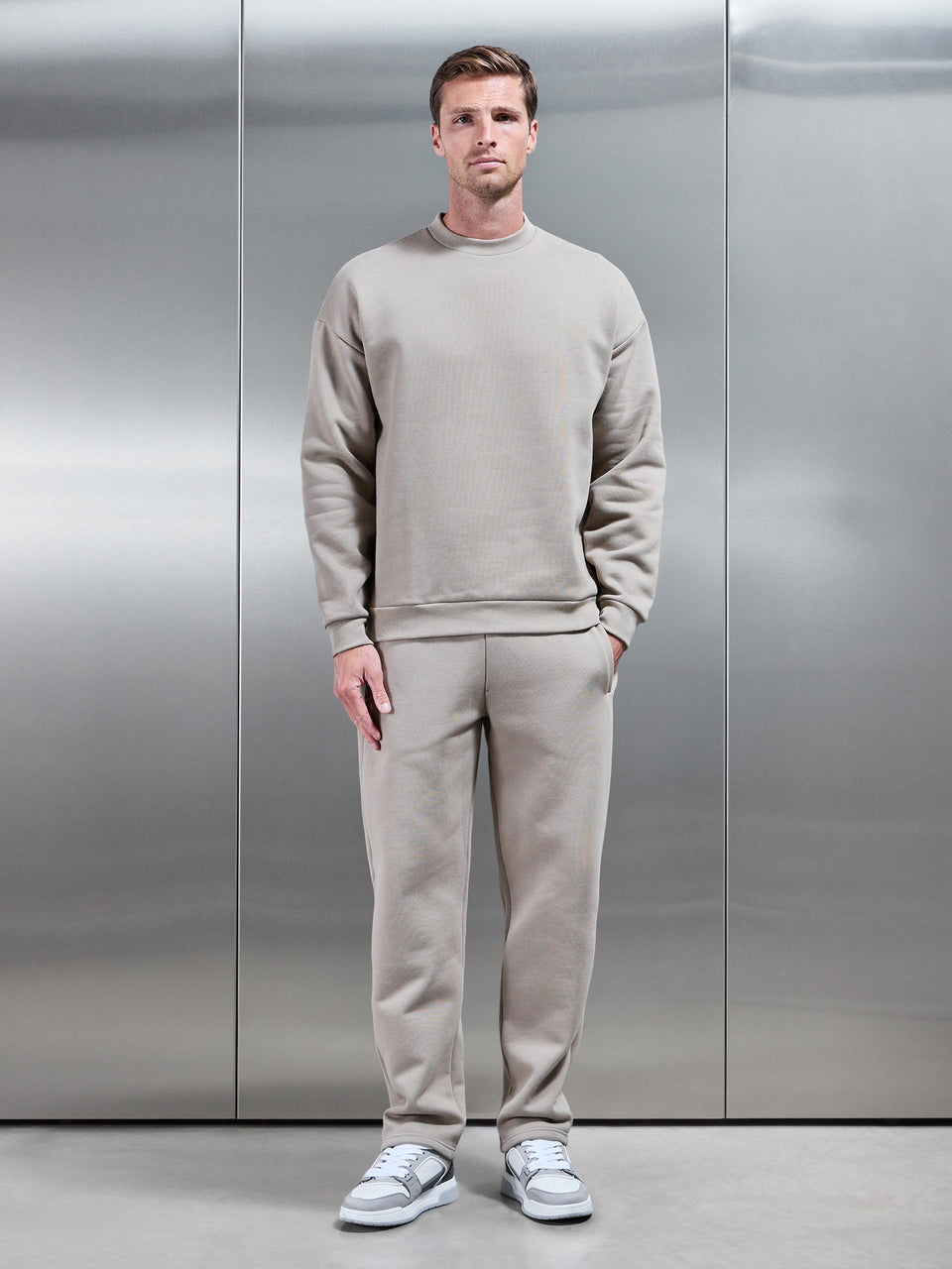 Relaxed Fit Sweatshirt in Stone