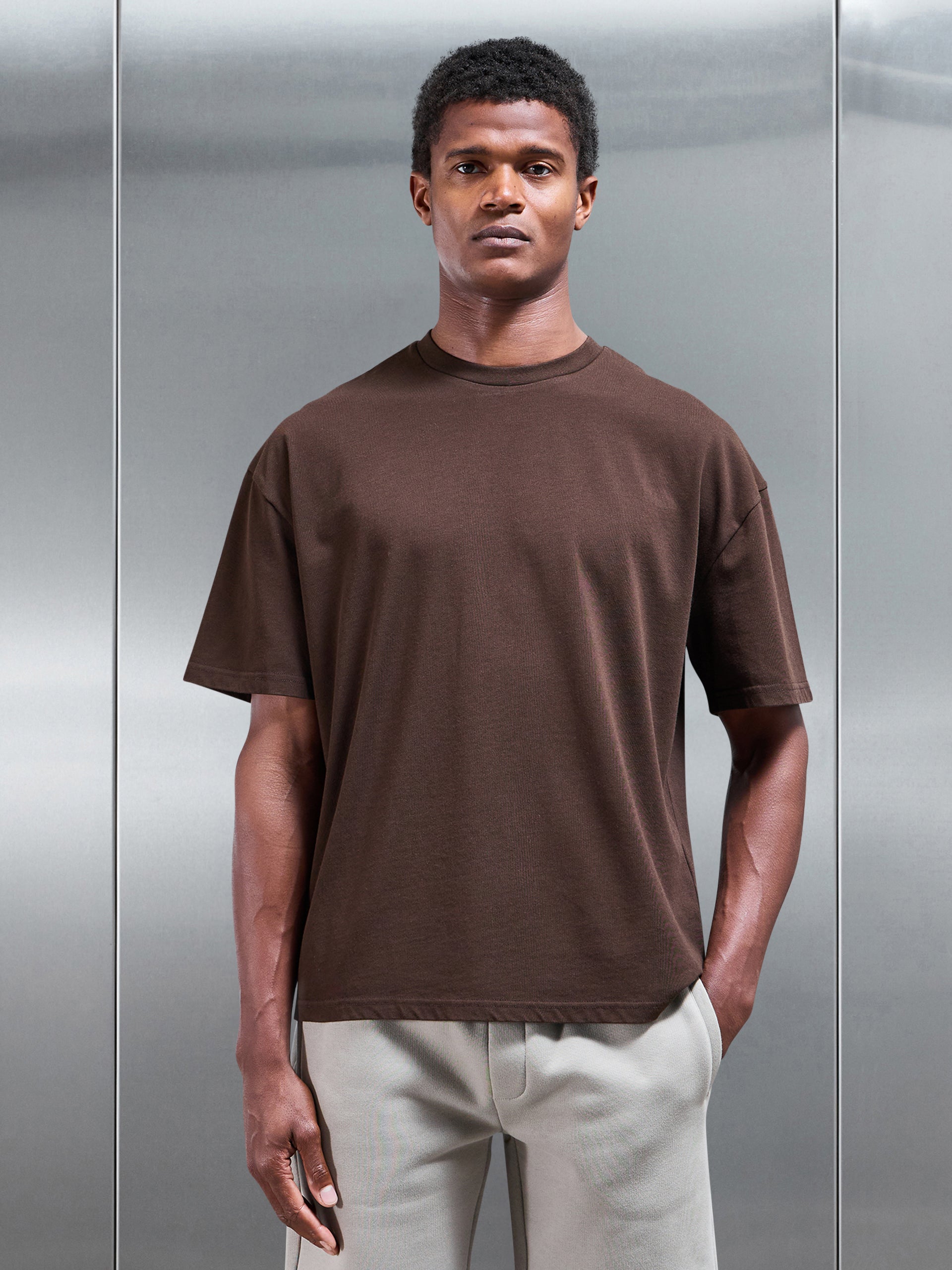 Relaxed Fit T-Shirt in Brown