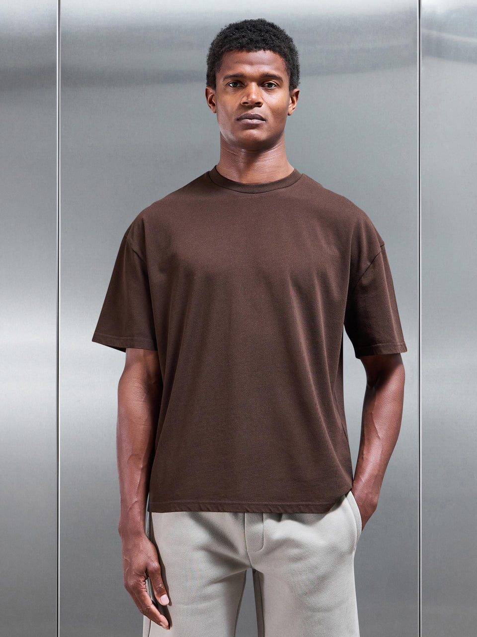 Relaxed Fit T-Shirt in Brown