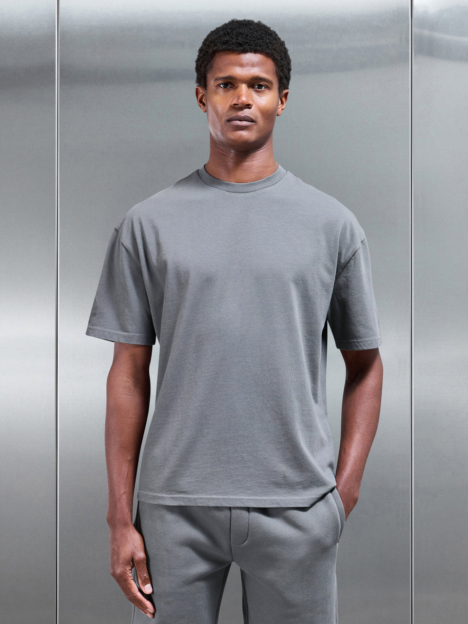 Relaxed Fit T-Shirt in Grey