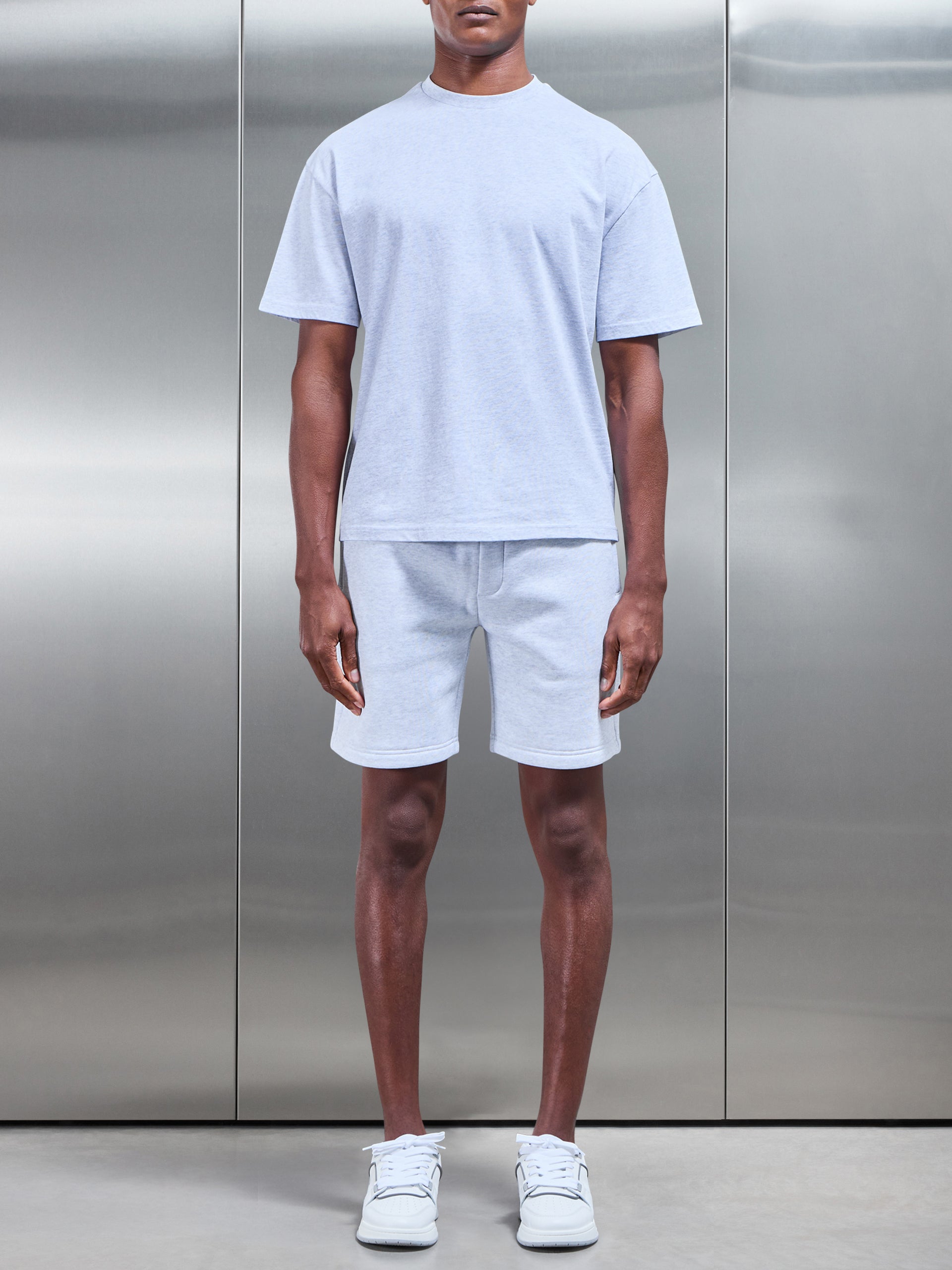 Relaxed Fit T-Shirt in Marl Grey