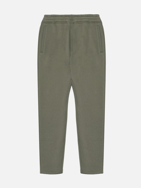 Relaxed Fit Tapered Leg Jogger in Olive