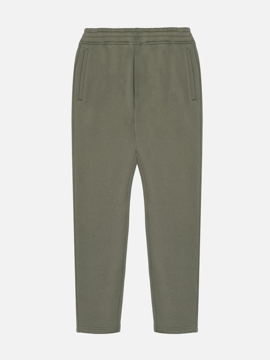 Relaxed Fit Tapered Leg Jogger in Olive