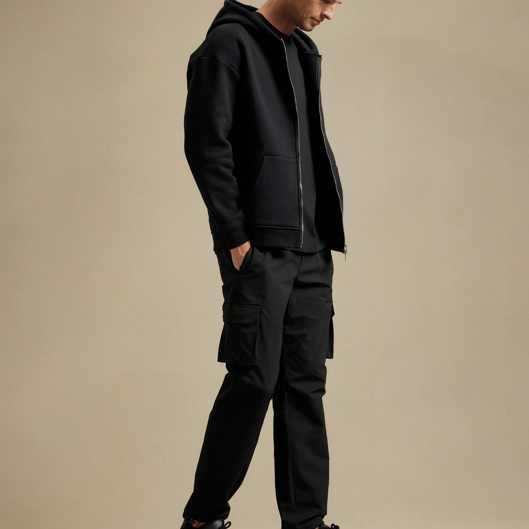 Relaxed Fit Utility Cargo Pant in Black