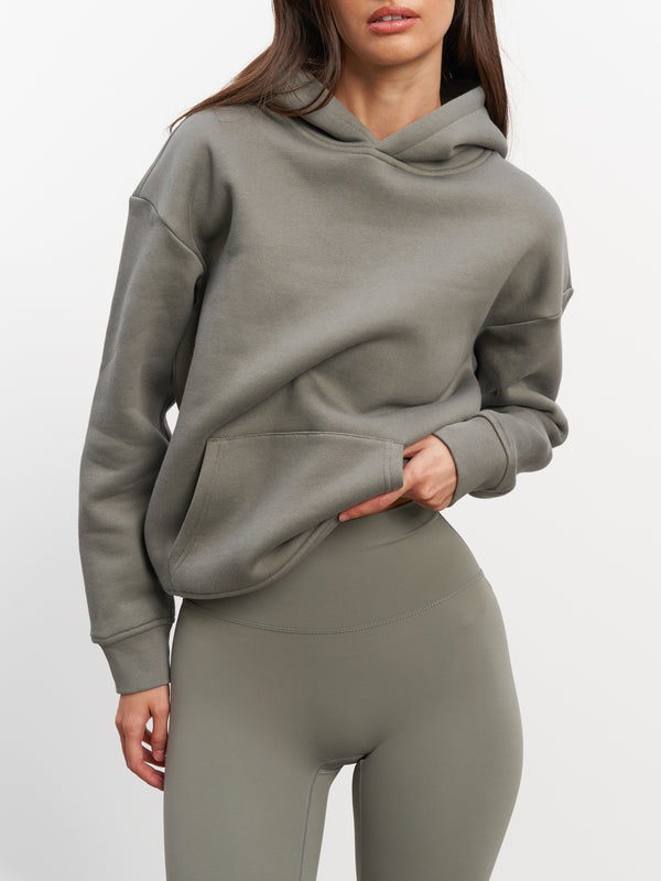 Womens Relaxed Hoodie in Sage