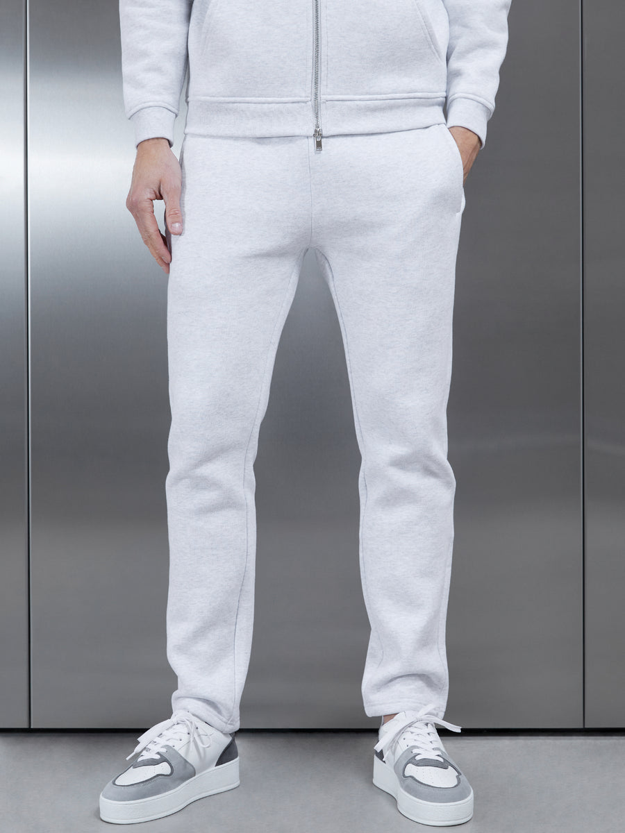 Relaxed Fit Tapered Leg Jogger in Marl Grey