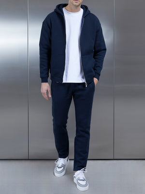 Relaxed Fit Tapered Leg Jogger in Navy