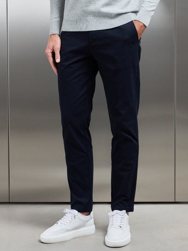 Relaxed Fit Chino Trouser in Navy