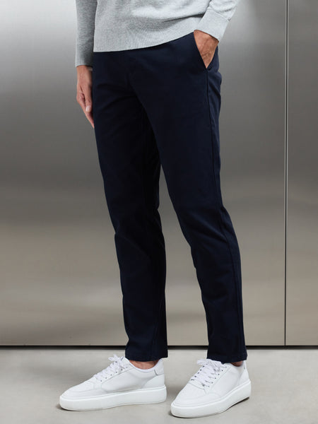 Relaxed Fit Chino Trouser in Navy