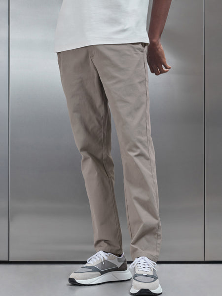 Regular Fit Chino Trouser in Taupe