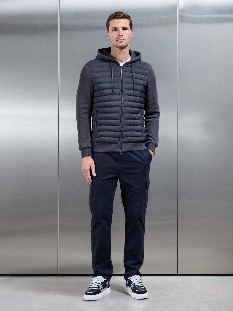 Relaxed Fit Cotton Cargo Pant In Navy