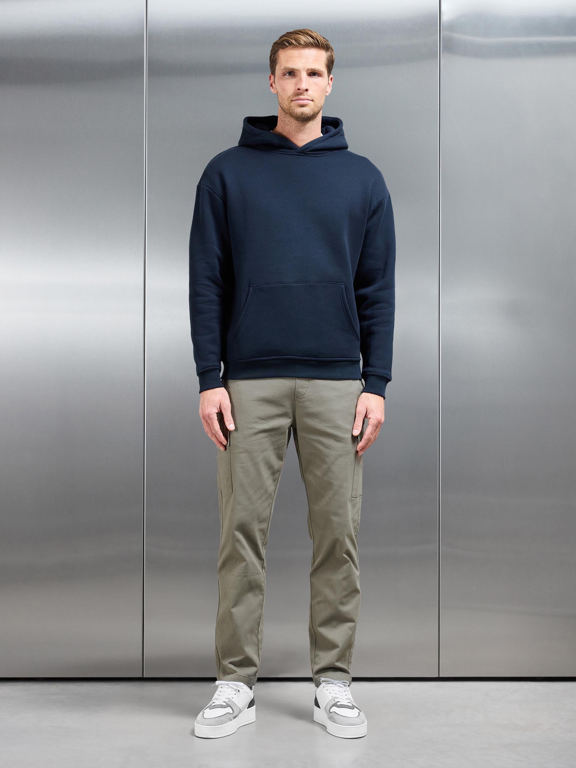 Relaxed Fit Cotton Cargo Pant in Olive