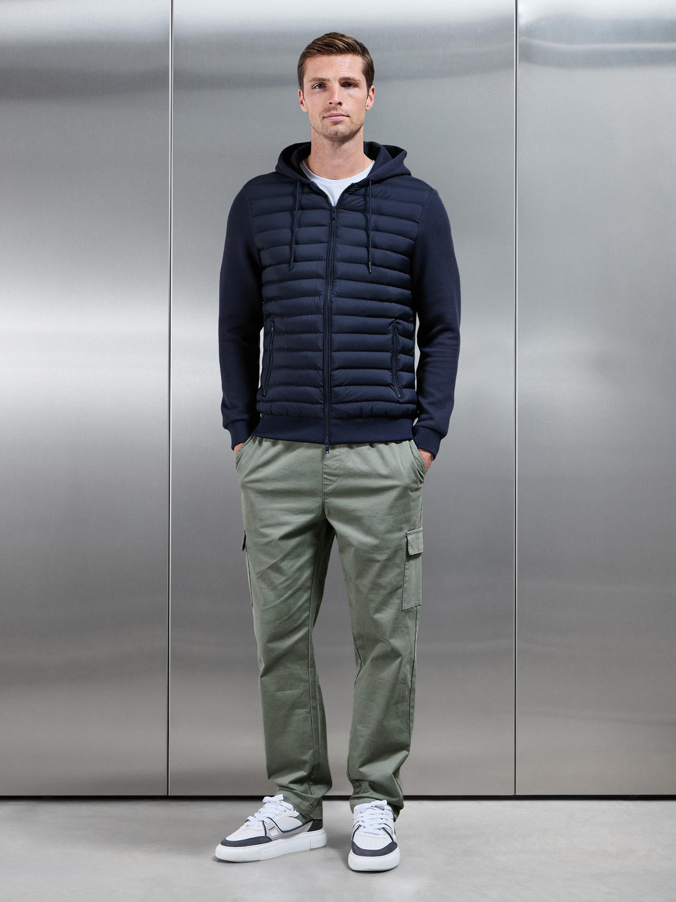 Relaxed Fit Cotton Cargo Pant In Olive