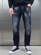 Relaxed Fit Denim Jeans in Dark Wash