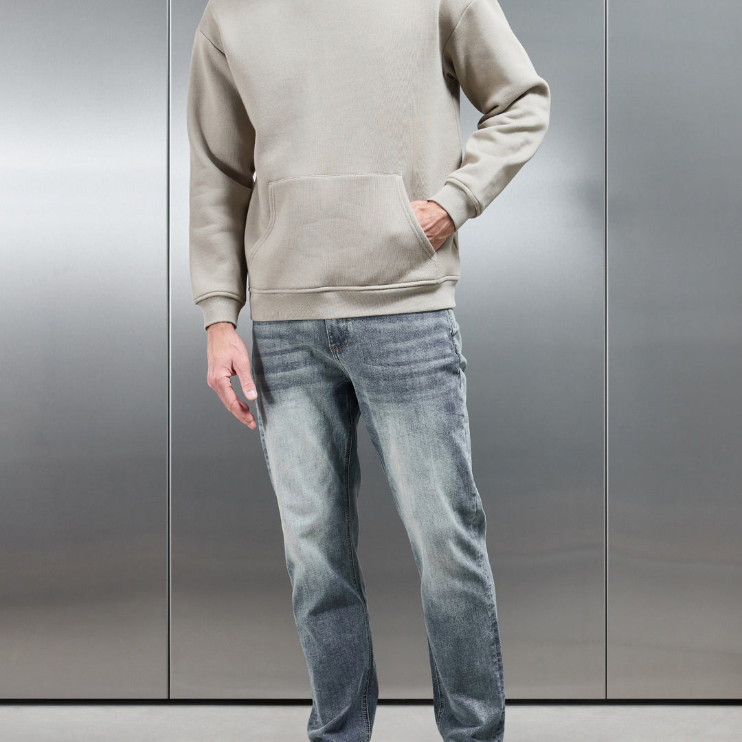 Relaxed Fit Denim Jeans in Sand Wash