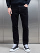 Relaxed Fit Denim Jeans in Solid Black