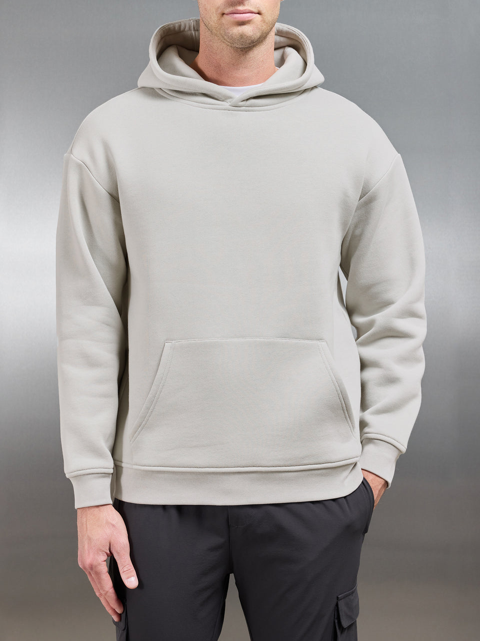 Relaxed Fit Hoodie in Chalk