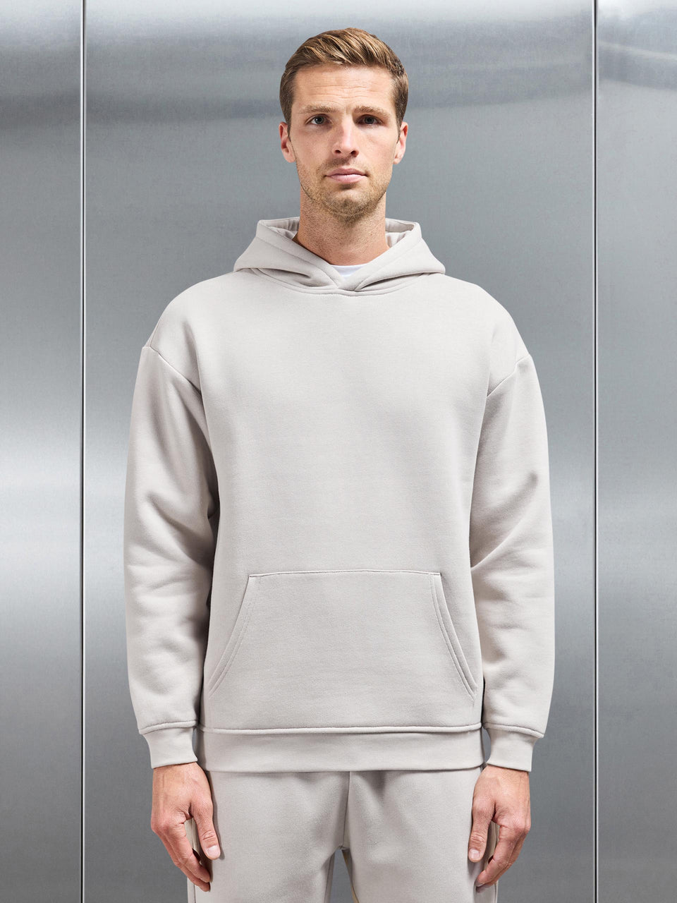 Relaxed Fit Hoodie in Beige